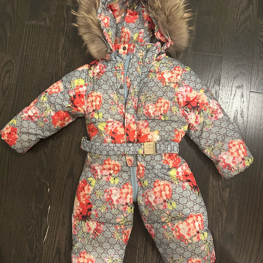 Gucci Floral BABY Jacket - Gray and Red size will fit up to 24 months